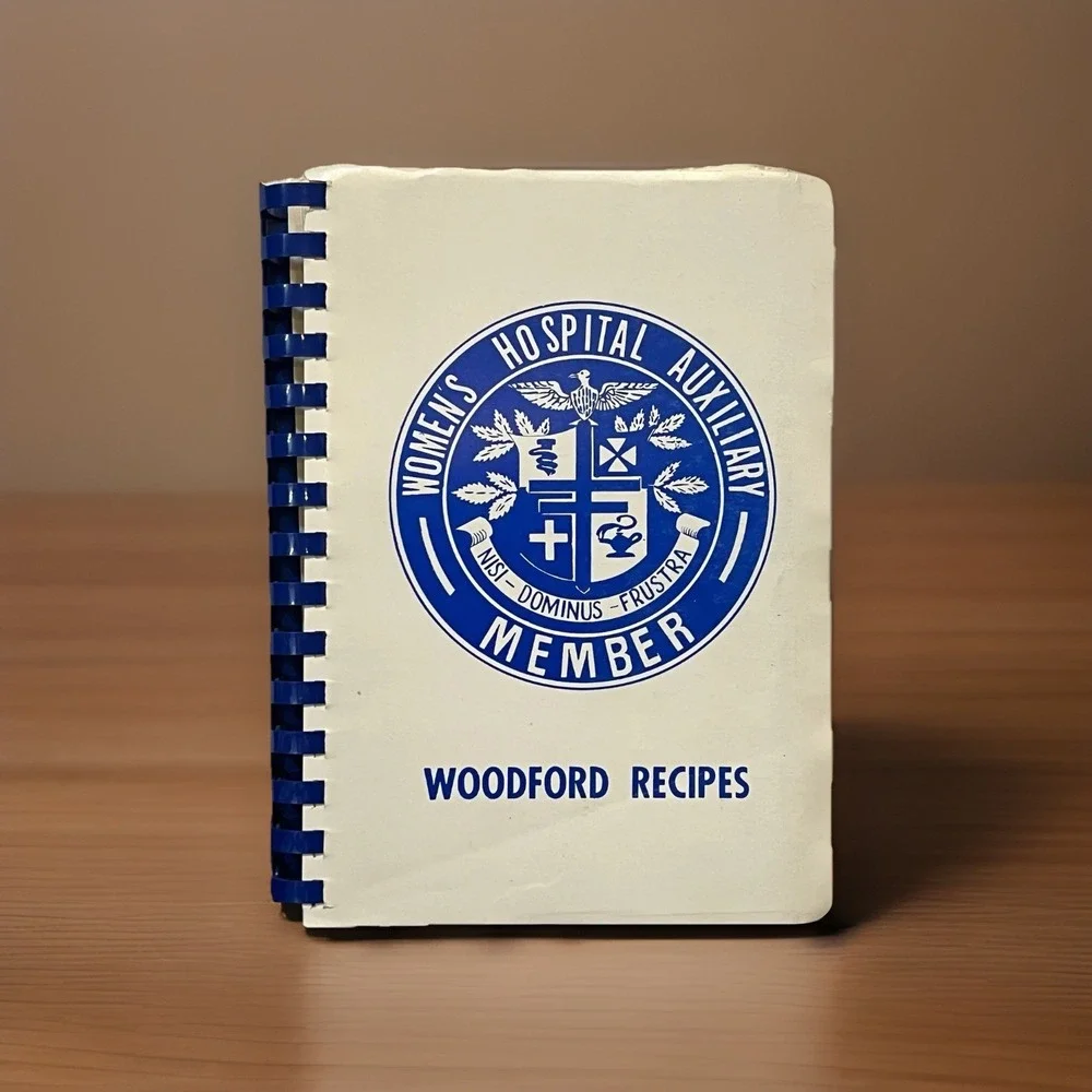 Women's Hospital Auxiliary Cookbook Recipe Book Woodford Recipes Versailles KY